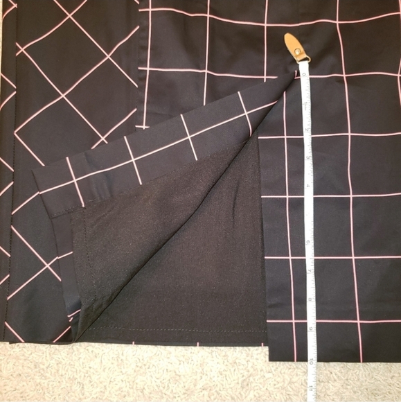 Milly Bias Pencil Skirt Grid Print Black & Pink Size 8 NWT - Picture 14 of 16